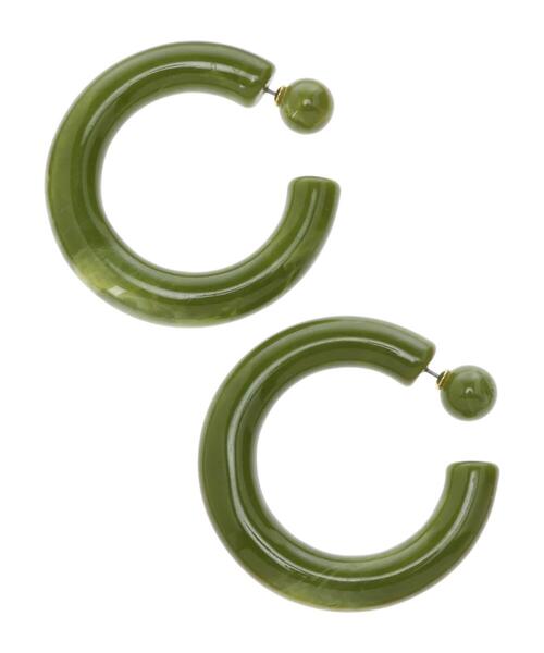 AMERICAN HOLIC(アメリカンホリック)の「ビッグアクリルフープピアス(ピアス(両耳用)・レディース・パープル/ブラウン/グリーン/アイボリー/ピンク系その他2・FREE)」の14枚目の写真