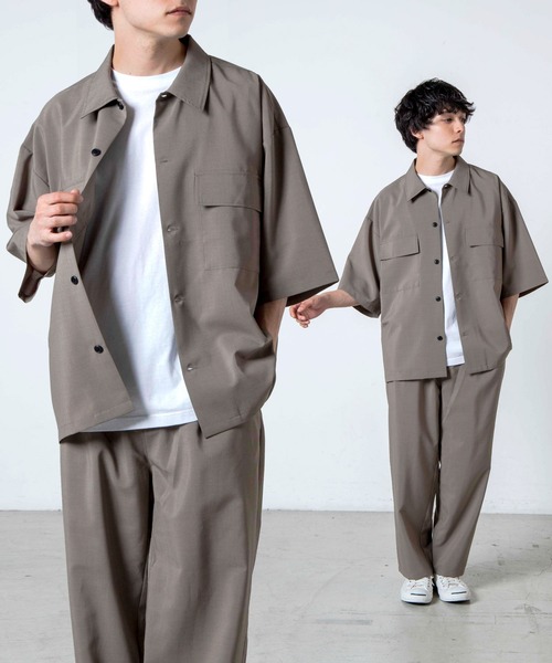 WEGO（ウィゴー）の「WEGO/アーバンカラーフラップポケットシャツ（シャツ/ブラウス・メンズ・ブラック/ベージュ/カーキ/ブルー系その他/ダークグリーン/ワイン/ブラウン・MEDIUM/LARGE）」の5枚目の写真