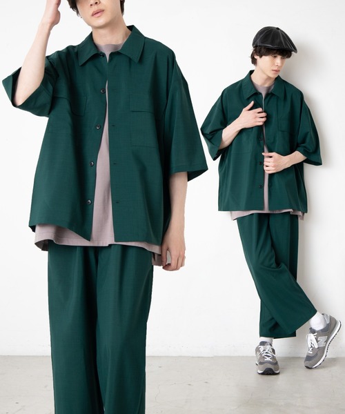 WEGO（ウィゴー）の「WEGO/アーバンカラーフラップポケットシャツ（シャツ/ブラウス・メンズ・ブラック/ベージュ/カーキ/ブルー系その他/ダークグリーン/ワイン/ブラウン・MEDIUM/LARGE）」の4枚目の写真