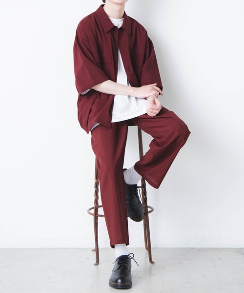 WEGO（ウィゴー）の「WEGO/アーバンカラーフラップポケットシャツ（シャツ/ブラウス・メンズ・ブラック/ベージュ/カーキ/ブルー系その他/ダークグリーン/ワイン/ブラウン・MEDIUM/LARGE）」の12枚目の写真