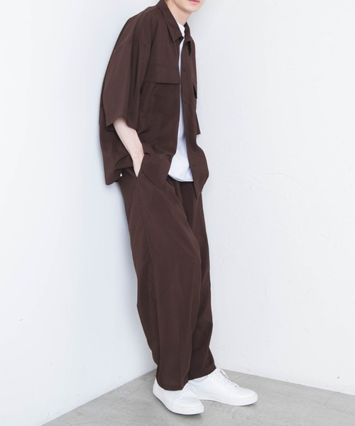 WEGO（ウィゴー）の「WEGO/アーバンカラーフラップポケットシャツ（シャツ/ブラウス・メンズ・ブラック/ベージュ/カーキ/ブルー系その他/ダークグリーン/ワイン/ブラウン・MEDIUM/LARGE）」の20枚目の写真