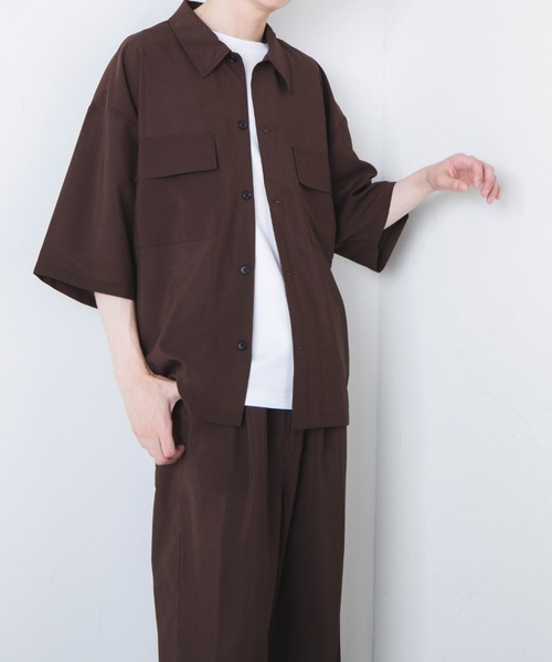 WEGO（ウィゴー）の「WEGO/アーバンカラーフラップポケットシャツ（シャツ/ブラウス・メンズ・ブラック/ベージュ/カーキ/ブルー系その他/ダークグリーン/ワイン/ブラウン・MEDIUM/LARGE）」の19枚目の写真