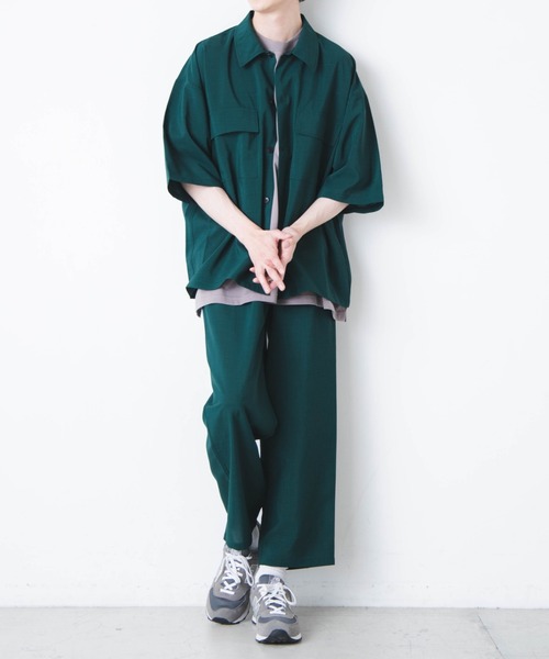 WEGO（ウィゴー）の「WEGO/アーバンカラーフラップポケットシャツ（シャツ/ブラウス・メンズ・ブラック/ベージュ/カーキ/ブルー系その他/ダークグリーン/ワイン/ブラウン・MEDIUM/LARGE）」の16枚目の写真