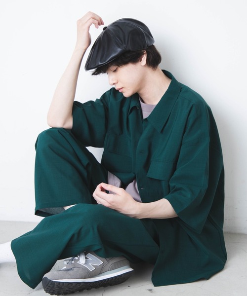 WEGO（ウィゴー）の「WEGO/アーバンカラーフラップポケットシャツ（シャツ/ブラウス・メンズ・ブラック/ベージュ/カーキ/ブルー系その他/ダークグリーン/ワイン/ブラウン・MEDIUM/LARGE）」の13枚目の写真