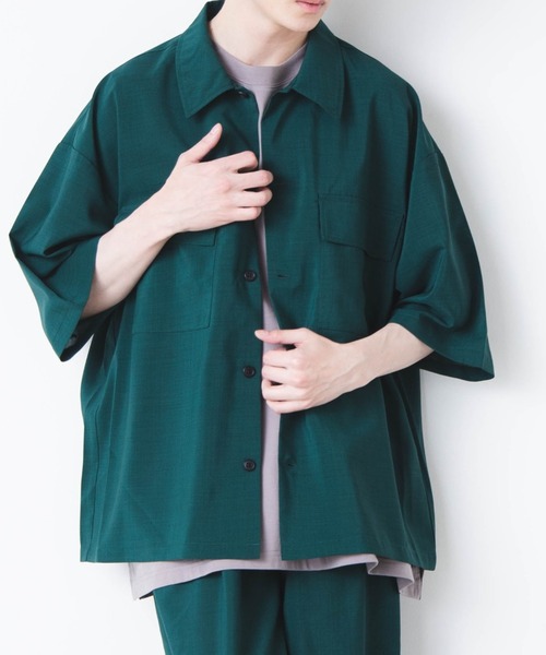 WEGO（ウィゴー）の「WEGO/アーバンカラーフラップポケットシャツ（シャツ/ブラウス・メンズ・ブラック/ベージュ/カーキ/ブルー系その他/ダークグリーン/ワイン/ブラウン・MEDIUM/LARGE）」の14枚目の写真