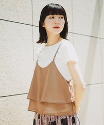 【C-FORT POINT】キャミソール（無地/タイダイ柄)Ｔシャツセット（セットアップ）