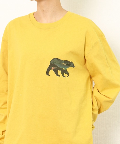 Jonas Claesson（ジョナスクレアッソン）の「【 JONAS CLAESSON / ジョナス・クレアッソン 】 ベアシルエット ロングTシャツ/長袖Tシャツ　NSB（Tシャツ/カットソー・メンズ・ホワイト/イエロー/グレー・M/L/XS）」の8枚目の写真