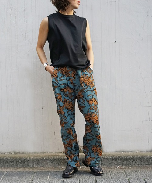 DROIT BELLO(ドロイトベロ)の「DROIT BELLO(ドロイトベロ)別注フラワープリントパンツ(その他パンツ・レディース・ホワイト/ブルー・FREE)」の22枚目の写真