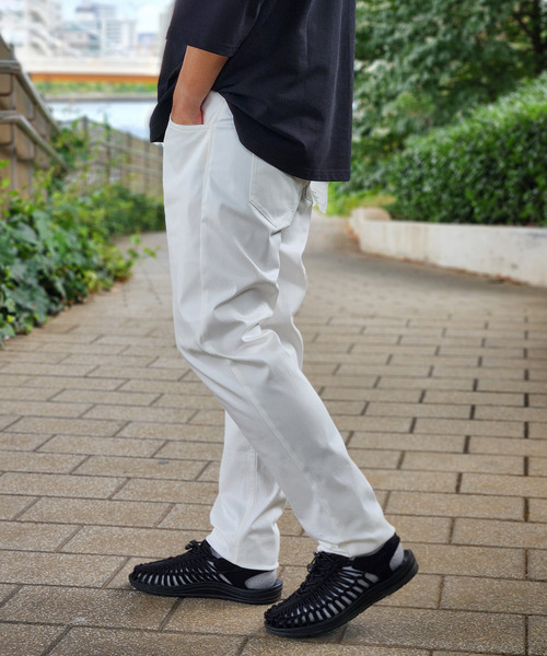 ikka（イッカ）の「【接触冷感】接触冷感イージー5ポケットパンツ（その他パンツ・メンズ・オフホワイト/ベージュ/グレー/ネイビー/ミント/ブルー・L/M/XL/S）」の2枚目の写真