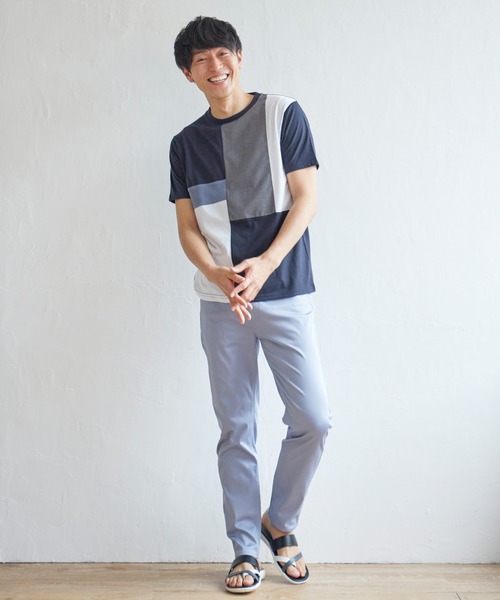 ikka（イッカ）の「【接触冷感】接触冷感イージー5ポケットパンツ（その他パンツ・メンズ・オフホワイト/ベージュ/グレー/ネイビー/ミント/ブルー・L/M/XL/S）」の18枚目の写真