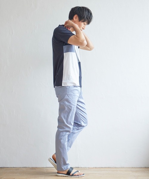 ikka（イッカ）の「【接触冷感】接触冷感イージー5ポケットパンツ（その他パンツ・メンズ・オフホワイト/ベージュ/グレー/ネイビー/ミント/ブルー・L/M/XL/S）」の21枚目の写真