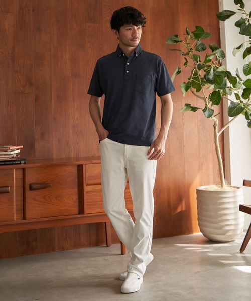 ikka（イッカ）の「【接触冷感】接触冷感イージー5ポケットパンツ（その他パンツ・メンズ・オフホワイト/ベージュ/グレー/ネイビー/ミント/ブルー・L/M/XL/S）」の9枚目の写真