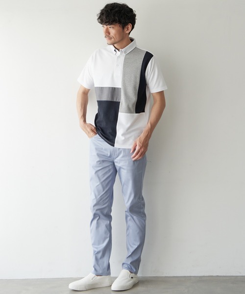 ikka（イッカ）の「【接触冷感】接触冷感イージー5ポケットパンツ（その他パンツ・メンズ・オフホワイト/ベージュ/グレー/ネイビー/ミント/ブルー・L/M/XL/S）」の10枚目の写真