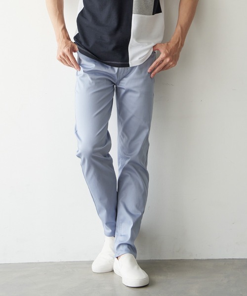 ikka（イッカ）の「【接触冷感】接触冷感イージー5ポケットパンツ（その他パンツ・メンズ・オフホワイト/ベージュ/グレー/ネイビー/ミント/ブルー・L/M/XL/S）」の11枚目の写真