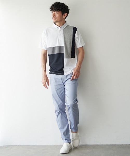 ikka（イッカ）の「【接触冷感】接触冷感イージー5ポケットパンツ（その他パンツ・メンズ・オフホワイト/ベージュ/グレー/ネイビー/ミント/ブルー・L/M/XL/S）」の13枚目の写真