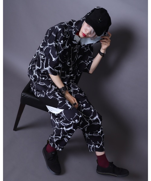 AFYF（エーエフワイエフ）の「【セットアップ対応】AFYF ICOND.B ZIP PARKA/ビッグシルエット イコン ダークベアー ZIPパーカー（パーカー・レディース・ブラック/ホワイト系その他/ブラック系その他・FREE）」の10枚目の写真