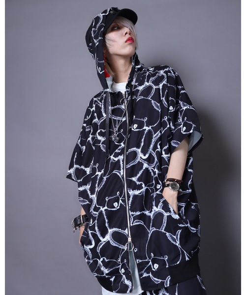 AFYF（エーエフワイエフ）の「【セットアップ対応】AFYF ICOND.B ZIP PARKA/ビッグシルエット イコン ダークベアー ZIPパーカー（パーカー・レディース・ブラック/ホワイト系その他/ブラック系その他・FREE）」の15枚目の写真