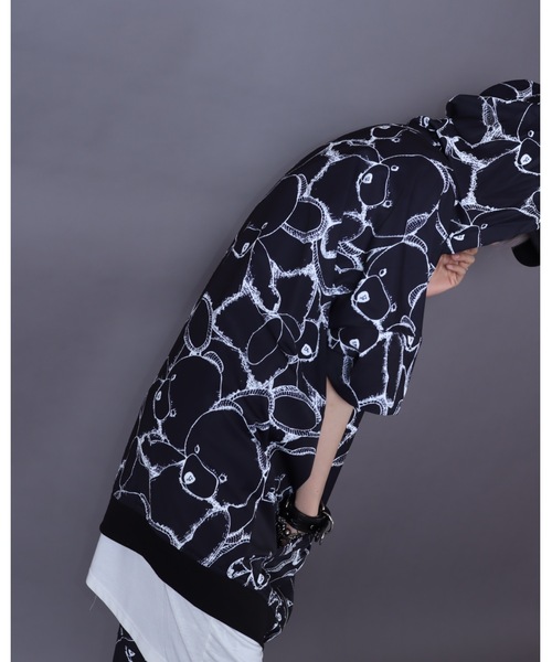 AFYF（エーエフワイエフ）の「【セットアップ対応】AFYF ICOND.B ZIP PARKA/ビッグシルエット イコン ダークベアー ZIPパーカー（パーカー・レディース・ブラック/ホワイト系その他/ブラック系その他・FREE）」の17枚目の写真