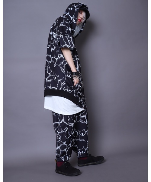 AFYF（エーエフワイエフ）の「【セットアップ対応】AFYF ICOND.B ZIP PARKA/ビッグシルエット イコン ダークベアー ZIPパーカー（パーカー・レディース・ブラック/ホワイト系その他/ブラック系その他・FREE）」の18枚目の写真