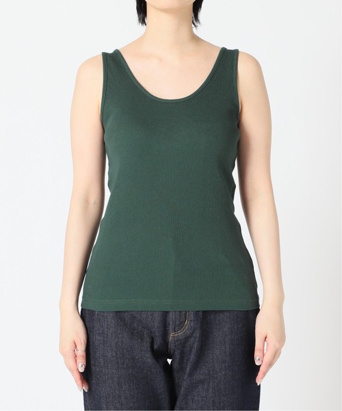 SLOBE IENA（スローブイエナ）の「リブニュアンスタンクトップ【手洗い可能】◆（タンクトップ・レディース・ブラック/ピンク/グリーン/アイボリー・FREE）」の12枚目の写真