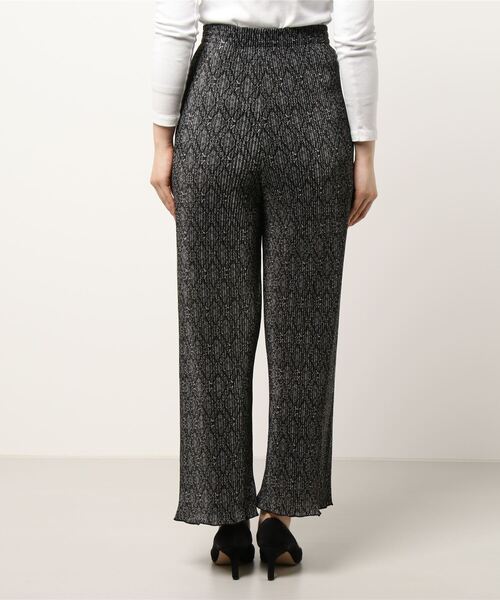 libelle more(リベル モア)の「カットスムース ダマスク柄クリスタルプリーツパンツ(その他パンツ・レディース・ブラック/オフホワイト・L/M)」の10枚目の写真