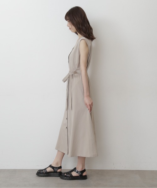 FREE'S MART（フリーズマート）の「◆前後2WayVネックマーメイドガウンワンピース（ワンピース・レディース・ブラック/ベージュ/グリーン・FREE）」の8枚目の写真