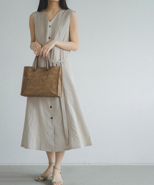 FREE'S MART（フリーズマート）の「◆前後2WayVネックマーメイドガウンワンピース（ワンピース・レディース・ブラック/ベージュ/グリーン・FREE）」の22枚目の写真