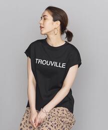 BEAUTY&YOUTH UNITED ARROWS | BY コットン天竺フレンチスリーブプリントTシャツ(Tシャツ/カットソー)