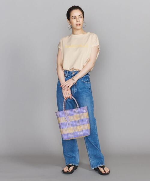 BEAUTY&YOUTH UNITED ARROWS（ビューティーアンドユースユナイテッドアローズ）の「BY コットン天竺フレンチスリーブプリントTシャツ◆（Tシャツ/カットソー・レディース・ホワイト/ブラック/ベージュ・FREE）」の15枚目の写真