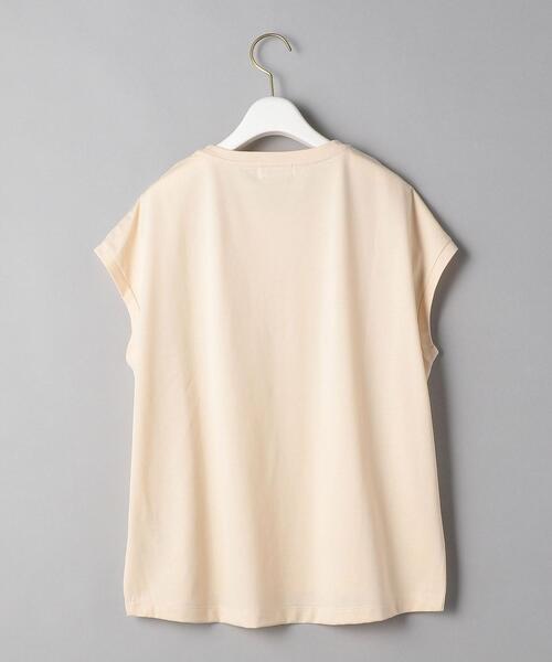 BEAUTY&YOUTH UNITED ARROWS（ビューティーアンドユースユナイテッドアローズ）の「BY コットン天竺フレンチスリーブプリントTシャツ◆（Tシャツ/カットソー・レディース・ホワイト/ブラック/ベージュ・FREE）」の20枚目の写真