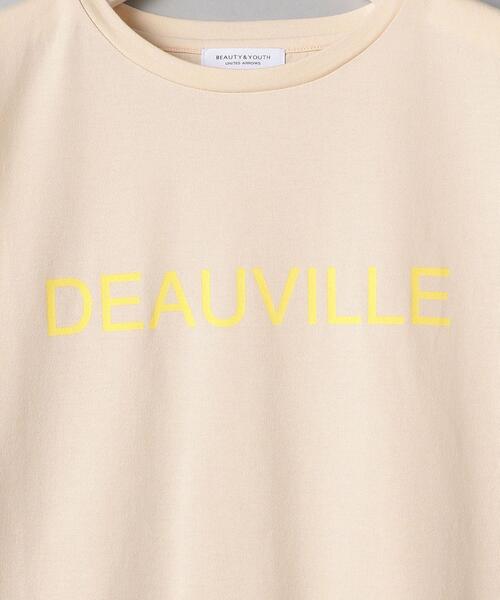 BEAUTY&YOUTH UNITED ARROWS（ビューティーアンドユースユナイテッドアローズ）の「BY コットン天竺フレンチスリーブプリントTシャツ◆（Tシャツ/カットソー・レディース・ホワイト/ブラック/ベージュ・FREE）」の6枚目の写真