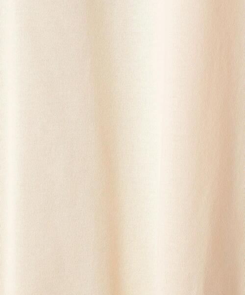 BEAUTY&YOUTH UNITED ARROWS（ビューティーアンドユースユナイテッドアローズ）の「BY コットン天竺フレンチスリーブプリントTシャツ◆（Tシャツ/カットソー・レディース・ホワイト/ブラック/ベージュ・FREE）」の4枚目の写真