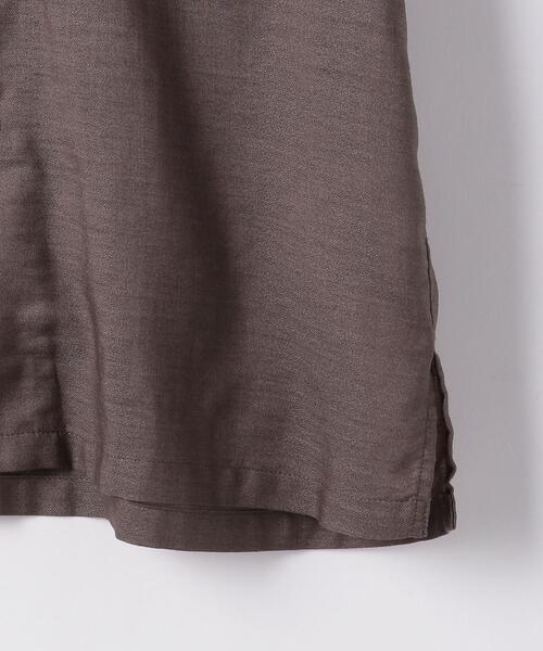 green label relaxing（グリーンレーベルリラクシング）の「＜green label relaxing＞クレープ ハーフスリーブ チャイナ [シャツ]（シャツ/ブラウス・メンズ・モカ/ブラック・MEDIUM/SMALL/LARGE）」の14枚目の写真