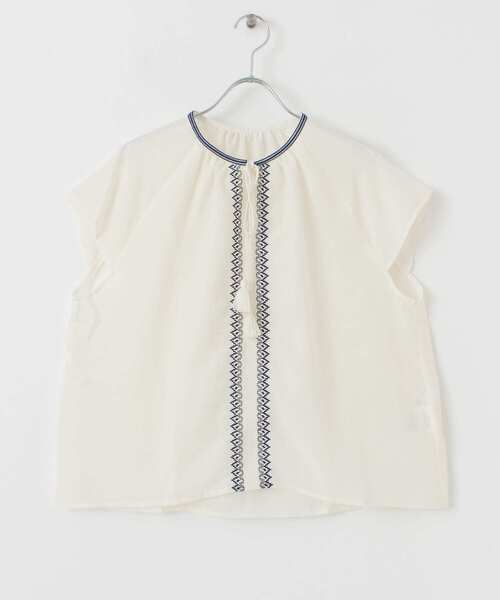 ITEMS URBANRESEARCH(アイテムズ アーバンリサーチ)の「シシュウフレンチスリーブブラウス(シャツ/ブラウス・レディース・オフホワイト/ブラック・FREE)」の20枚目の写真