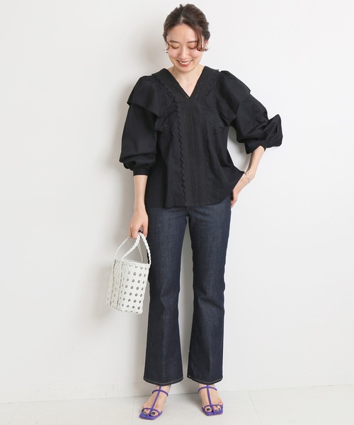 LUANA（ルアナ）の「【LUANA /ルアナ】 コットンレースブラウス◆（シャツ/ブラウス・レディース・ホワイト/ブラック・FREE）」の21枚目の写真