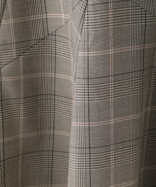 GLOBAL WORK（グローバルワーク）の「チェックフレアスカート/956240（スカート・レディース・グレイッシュベージュ/ブラウン・LARGE/MEDIUM）」の13枚目の写真