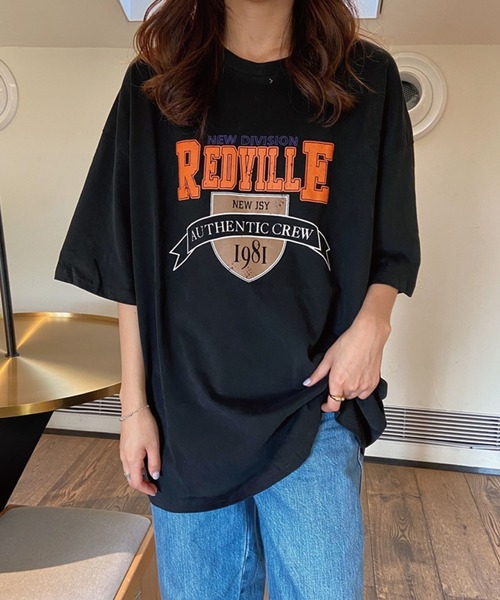 meJane(ミージェーン)の「カレッジロゴエンブレムプリントTシャツ【ZOZOTOWN限定】(Tシャツ/カットソー・レディース・ホワイト/ブラック/グリーン・FREE)」の12枚目の写真