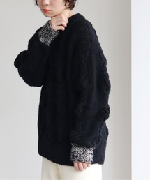 yuni | ネパールハンドニット over sizedプルオーバー(ニット/セーター)