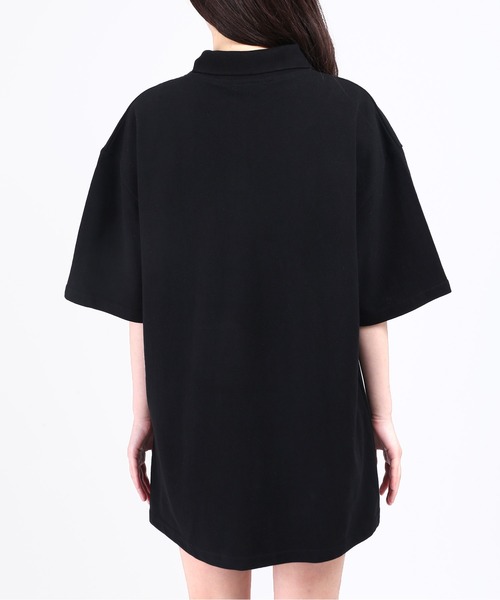 WC（ダブル シー）の「クマワンポイントBIGポロ（Tシャツ/カットソー・レディース・ホワイト/ブラック・FREE）」の5枚目の写真