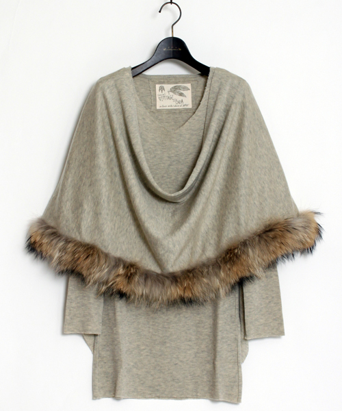 goa（ゴア）の「2014AW 3WAYファーストール＋チュニックワンピースSET（アンサンブル・レディース・ライトグレー/モカ/ベージュ/マスタード・FREE）」の5枚目の写真