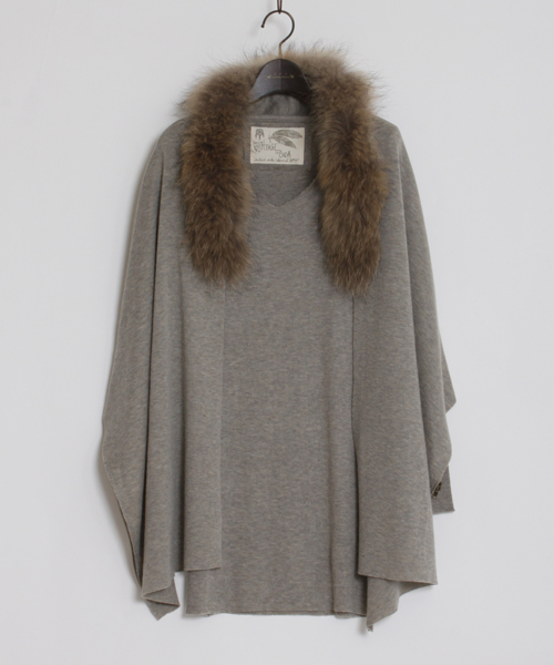 goa（ゴア）の「2014AW 3WAYファーストール＋チュニックワンピースSET（アンサンブル・レディース・ライトグレー/モカ/ベージュ/マスタード・FREE）」の9枚目の写真