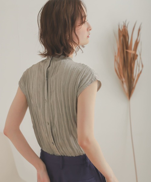 SENSE OF PLACE by URBAN RESEARCH（センスオブプレイスバイアーバンリサーチ）の「ワッシャーハイネックトップ（Tシャツ/カットソー・レディース・ブラック/モカ/ライトベージュ・ONE）」の10枚目の写真