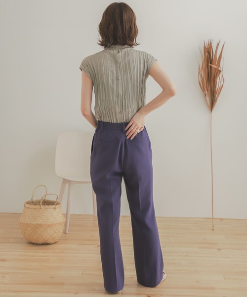 SENSE OF PLACE by URBAN RESEARCH（センスオブプレイスバイアーバンリサーチ）の「ワッシャーハイネックトップ（Tシャツ/カットソー・レディース・ブラック/モカ/ライトベージュ・ONE）」の7枚目の写真