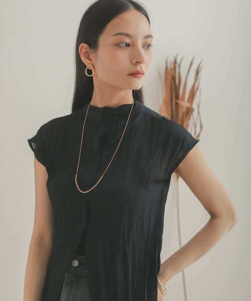 SENSE OF PLACE by URBAN RESEARCH（センスオブプレイスバイアーバンリサーチ）の「ワッシャーハイネックトップ（Tシャツ/カットソー・レディース・ブラック/モカ/ライトベージュ・ONE）」の17枚目の写真