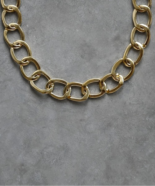 Editors Draw（エディターズドロー）の「ブラスチェーンネックレス【 Ria. Jaysmee/リアジェイズミー】（ネックレス・レディース・ゴールド・ONE SIZE）」の3枚目の写真