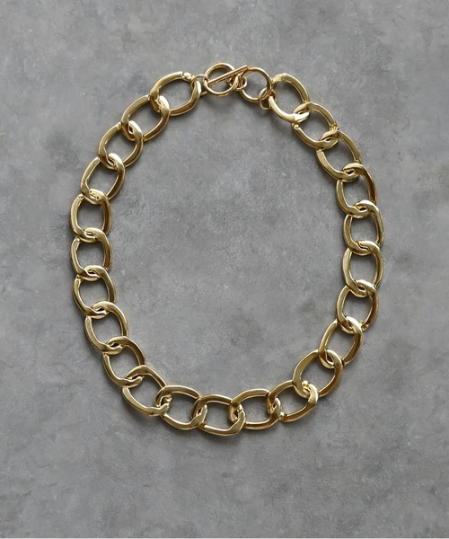 Editors Draw（エディターズドロー）の「ブラスチェーンネックレス【 Ria. Jaysmee/リアジェイズミー】（ネックレス・レディース・ゴールド・ONE SIZE）」の2枚目の写真