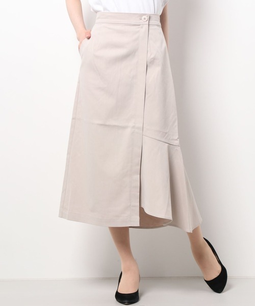 WILLSELECTION(ウィルセレクション)の「ツイルラップ風アシンメトリースカート(スカート・レディース・ブラック/ベージュ・SMALL/MEDIUM)」の10枚目の写真