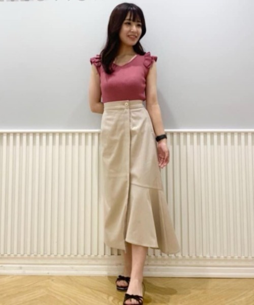 WILLSELECTION(ウィルセレクション)の「ツイルラップ風アシンメトリースカート(スカート・レディース・ブラック/ベージュ・SMALL/MEDIUM)」の11枚目の写真