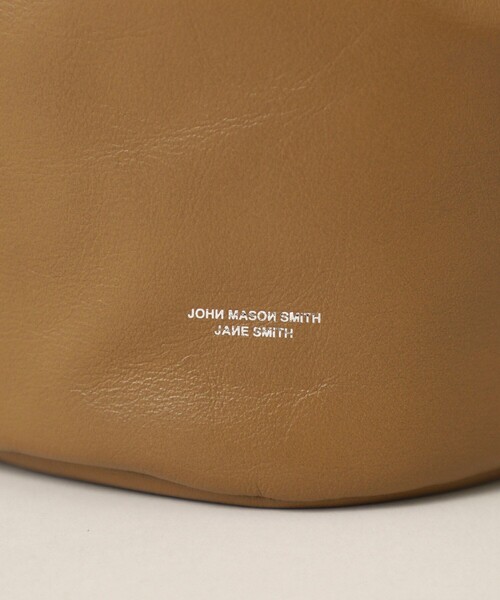 JANE SMITH / JOHN SMITH（ジェーンスミスジョンスミス）の「【JANE SMITH(ジェーンスミス)】レザードローストリングバッグ 21WBG-#944S/レザー巾着（ハンドバッグ・レディース・キャメル/ブラック・0）」の7枚目の写真