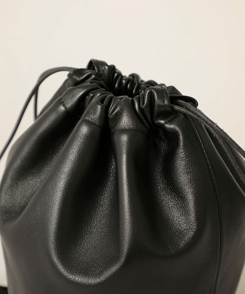 JANE SMITH / JOHN SMITH（ジェーンスミスジョンスミス）の「【JANE SMITH(ジェーンスミス)】レザードローストリングバッグ 21WBG-#944S/レザー巾着（ハンドバッグ・レディース・キャメル/ブラック・0）」の19枚目の写真